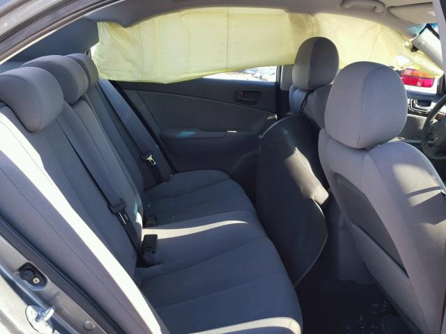 5NPET46C69H446269 - 2009 HYUNDAI SONATA GLS GRAY photo 6