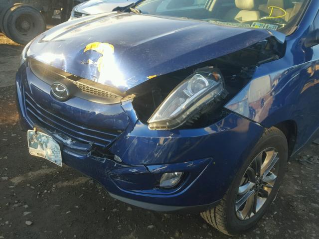 KM8JUCAG7EU895374 - 2014 HYUNDAI TUCSON GLS BLUE photo 9