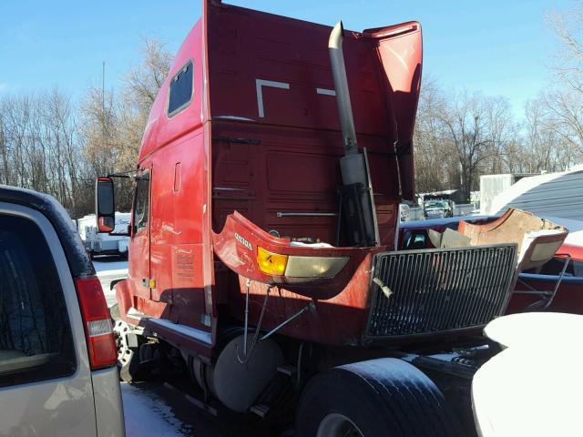 4V4NC9GH23N344681 - 2003 VOLVO VN VNL BURGUNDY photo 3