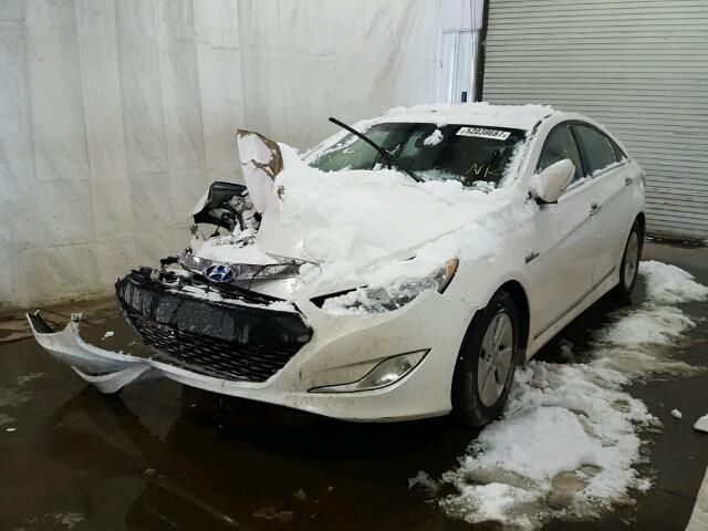 KMHEC4A44DA087077 - 2013 HYUNDAI SONATA HYB WHITE photo 2