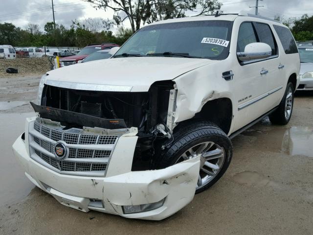 1GYS4KEF3DR113278 - 2013 CADILLAC ESCALADE E WHITE photo 2
