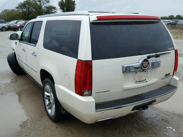 1GYS4KEF3DR113278 - 2013 CADILLAC ESCALADE E WHITE photo 3