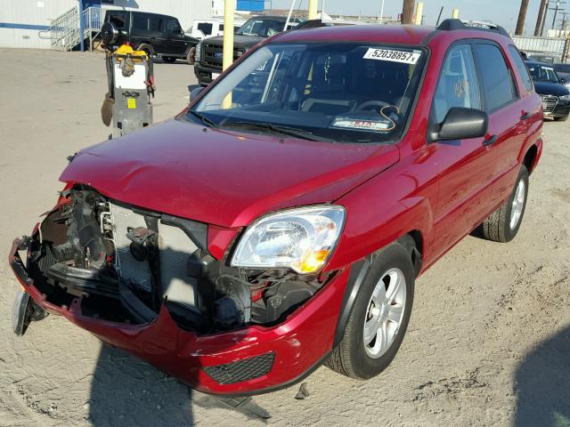 KNDKG3A43A7712518 - 2010 KIA SPORTAGE L RED photo 2