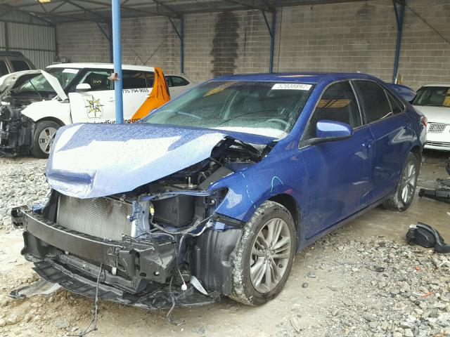 4T1BF1FK3GU599741 - 2016 TOYOTA CAMRY LE BLUE photo 2