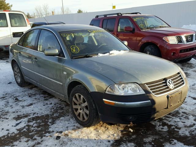 WVWPD63B23P186672 - 2003 VOLKSWAGEN PASSAT GLS GREEN photo 1