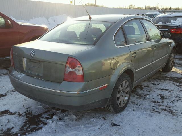 WVWPD63B23P186672 - 2003 VOLKSWAGEN PASSAT GLS GREEN photo 4