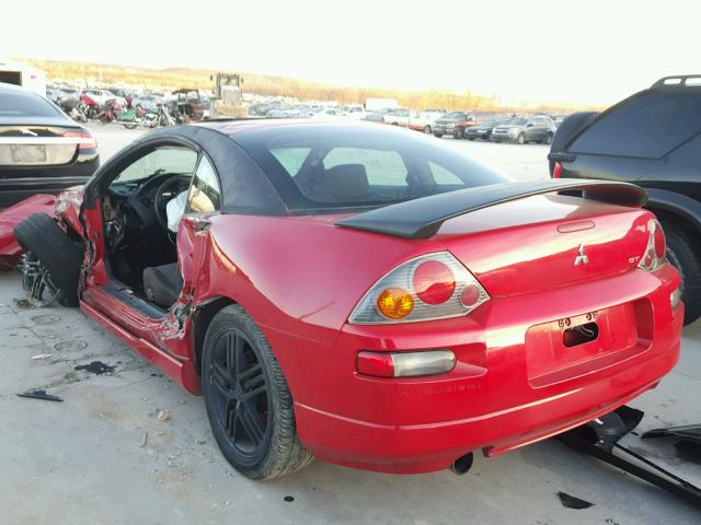 4A3AC84H73E165090 - 2003 MITSUBISHI ECLIPSE GT RED photo 3