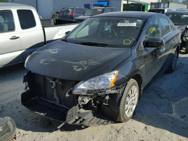 3N1AB7AP5DL657438 - 2013 NISSAN SENTRA S BLACK photo 2