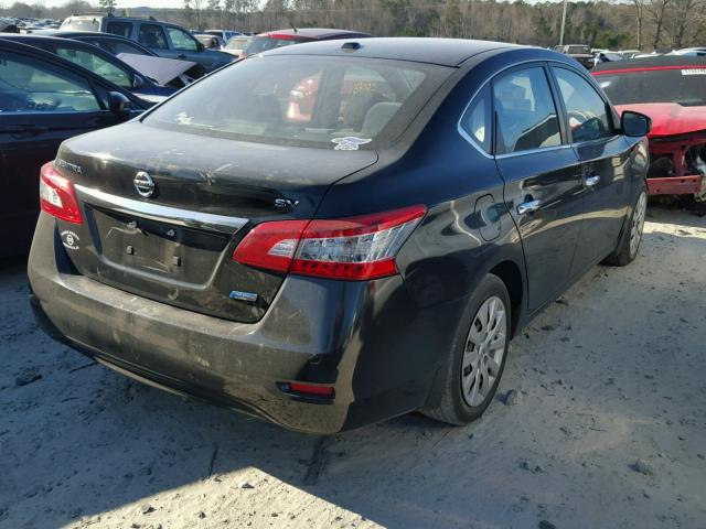 3N1AB7AP5DL657438 - 2013 NISSAN SENTRA S BLACK photo 4