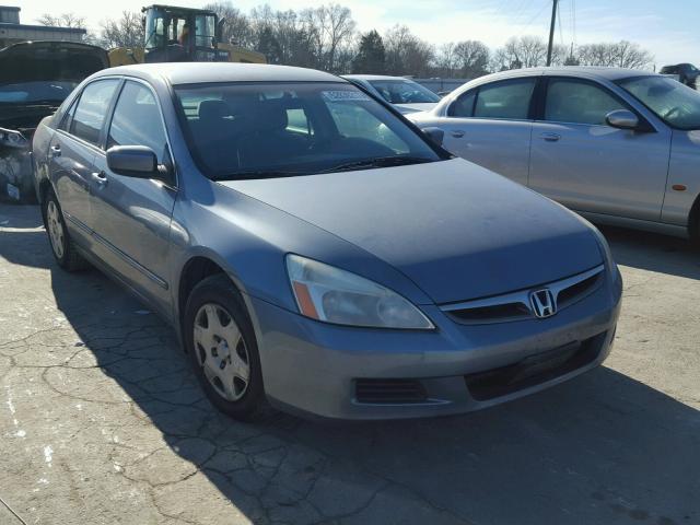 1HGCM564X7A051665 - 2007 HONDA ACCORD LX BLUE photo 1