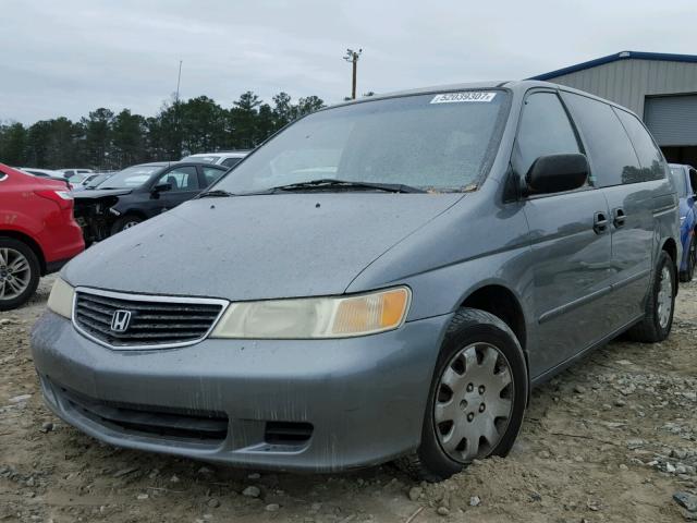 2HKRL18561H572330 - 2001 HONDA ODYSSEY LX GRAY photo 2