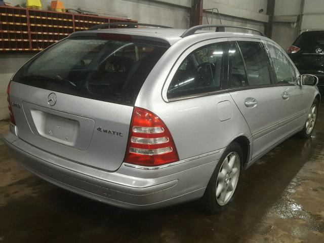 WDBRH81J33F382613 - 2003 MERCEDES-BENZ C 240 SPOR GRAY photo 4