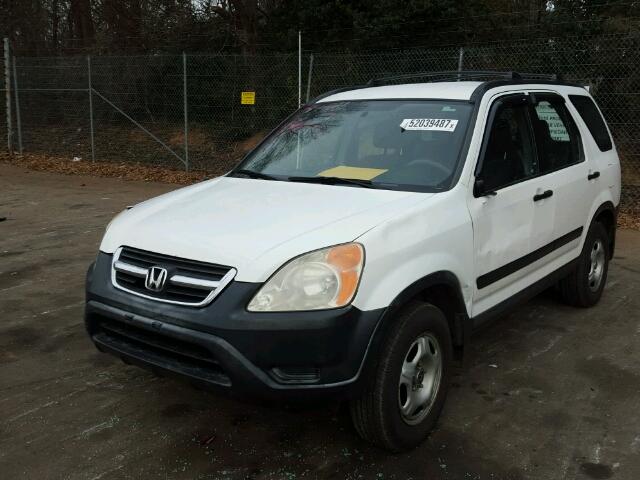 JHLRD77464C003229 - 2004 HONDA CR-V LX WHITE photo 2