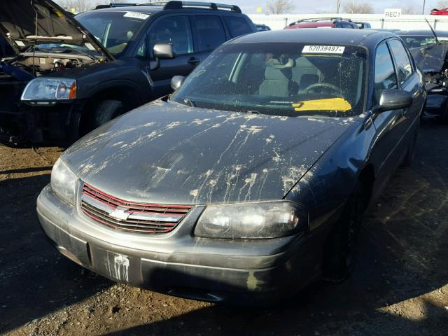 2G1WF52E959266797 - 2005 CHEVROLET IMPALA GRAY photo 2