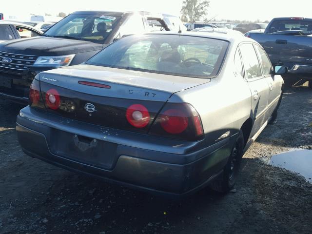 2G1WF52E959266797 - 2005 CHEVROLET IMPALA GRAY photo 4