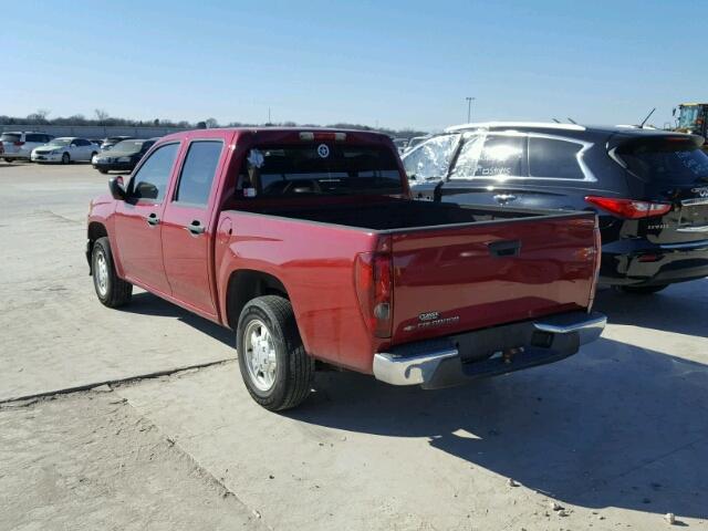 1GCCS138568194887 - 2006 CHEVROLET COLORADO MAROON photo 3