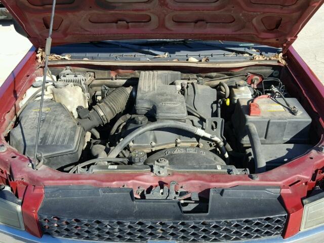 1GCCS138568194887 - 2006 CHEVROLET COLORADO MAROON photo 7