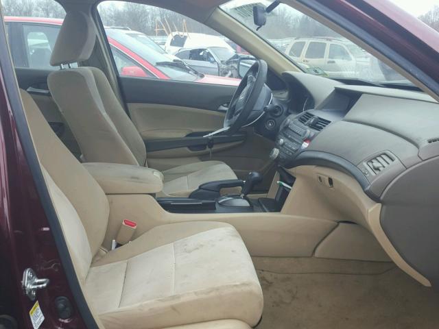 1HGCP26429A038983 - 2009 HONDA ACCORD LXP RED photo 5