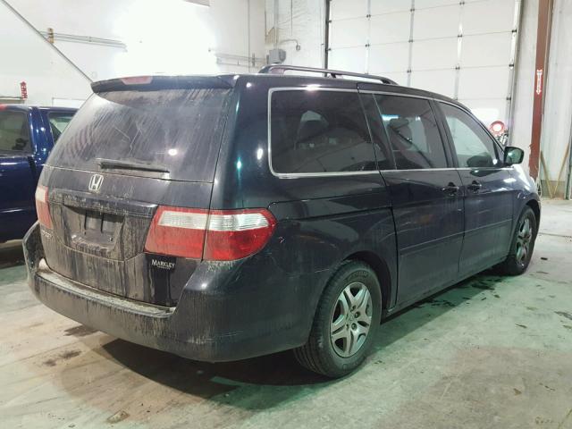 5FNRL38797B101518 - 2007 HONDA ODYSSEY EX BLACK photo 4