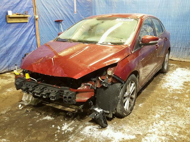 1FADP3F29FL242628 - 2015 FORD FOCUS SE RED photo 2