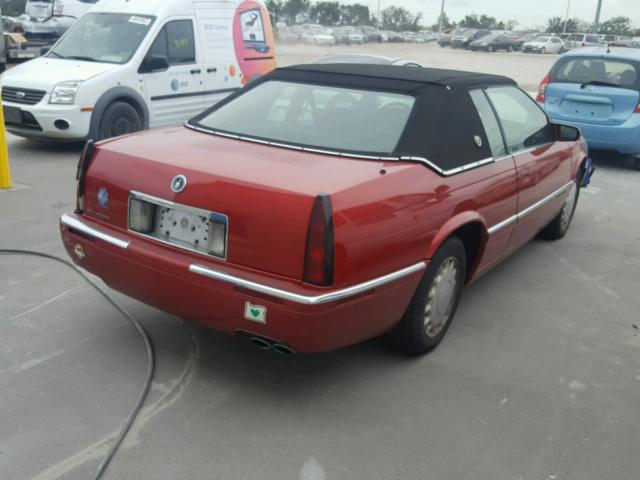 1G6EL12Y1SU623633 - 1995 CADILLAC ELDORADO RED photo 4