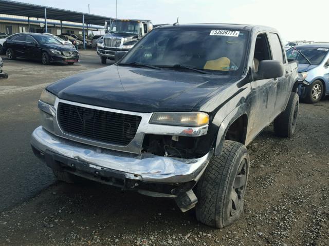 1GTDT136568236202 - 2006 GMC CANYON BLACK photo 2