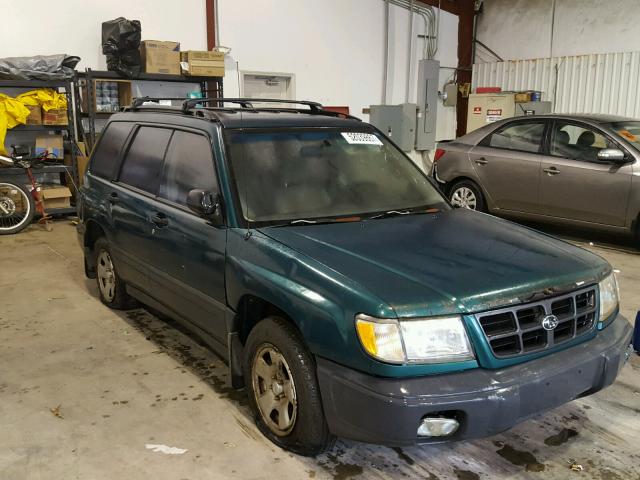 JF1SF6355WG782562 - 1998 SUBARU FORESTER L GREEN photo 1