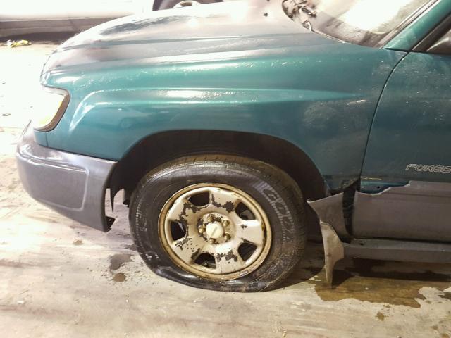 JF1SF6355WG782562 - 1998 SUBARU FORESTER L GREEN photo 9