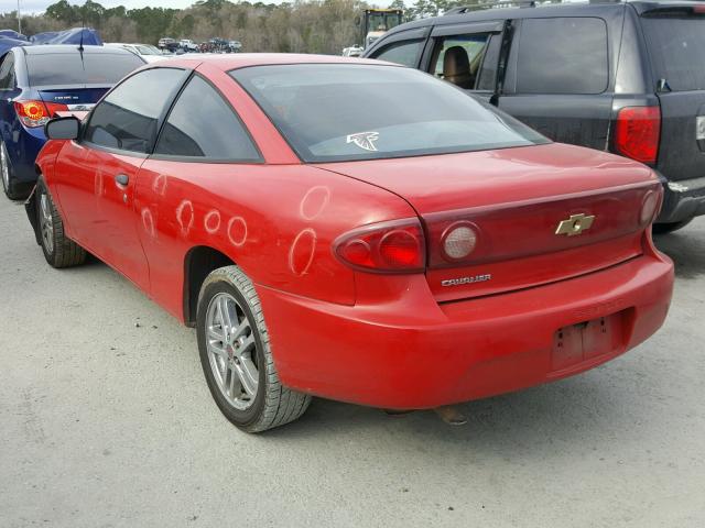 1G1JC12F847260462 - 2004 CHEVROLET CAVALIER RED photo 3