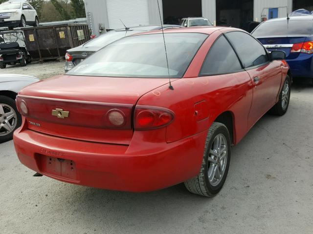 1G1JC12F847260462 - 2004 CHEVROLET CAVALIER RED photo 4