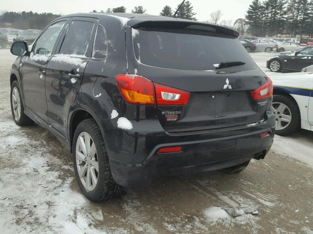 JA4AR4AU0CZ010489 - 2012 MITSUBISHI OUTLANDER BLACK photo 3