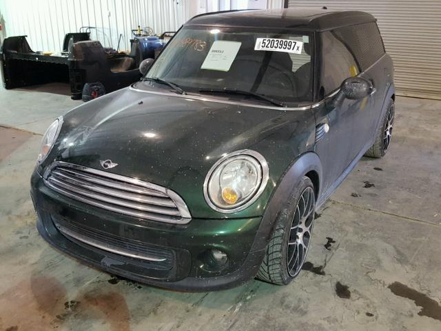 WMWZF3C51DT489783 - 2013 MINI COOPER CLU GREEN photo 2