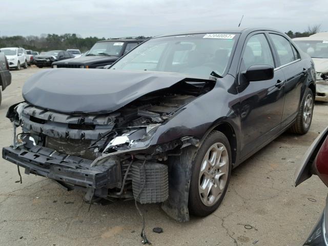 3FAHP0HA2AR162926 - 2010 FORD FUSION SE BLACK photo 2