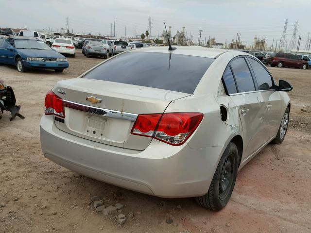 1G1PC5SH1C7107553 - 2012 CHEVROLET CRUZE LS SILVER photo 4