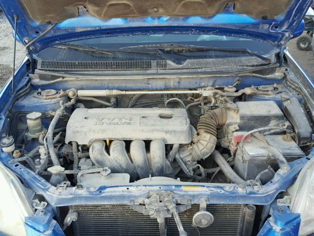 2T1KR32E77C626721 - 2007 TOYOTA COROLLA MA BLUE photo 7