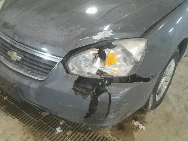 1G1ZS58FX8F120493 - 2008 CHEVROLET MALIBU LS GRAY photo 9