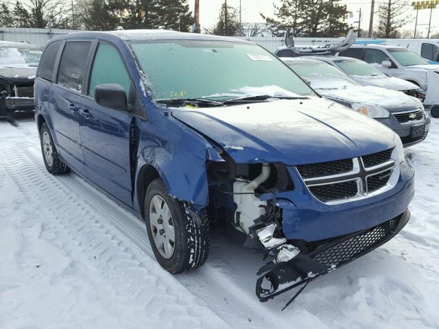 2D4RN4DG9BR719590 - 2011 DODGE GRAND CARA BLUE photo 1