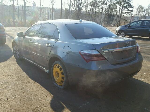 JH4KB26649C001852 - 2009 ACURA RL ნაცრისფერი ფოტო 3