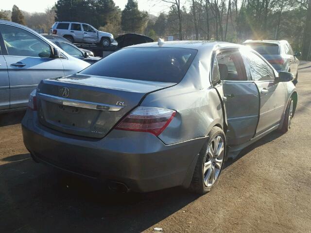 JH4KB26649C001852 - 2009 ACURA RL GRAY photo 4