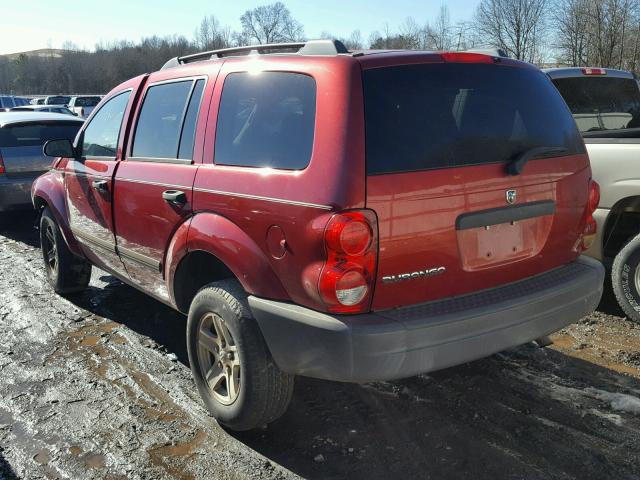 1D4HD38K66F145874 - 2006 DODGE DURANGO SX RED photo 3