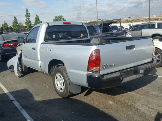 5TENX22N17Z428918 - 2007 TOYOTA TACOMA SILVER photo 3