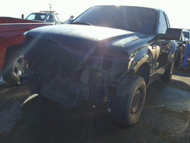 1FTRF02216KA93337 - 2006 FORD F150 BLACK photo 2