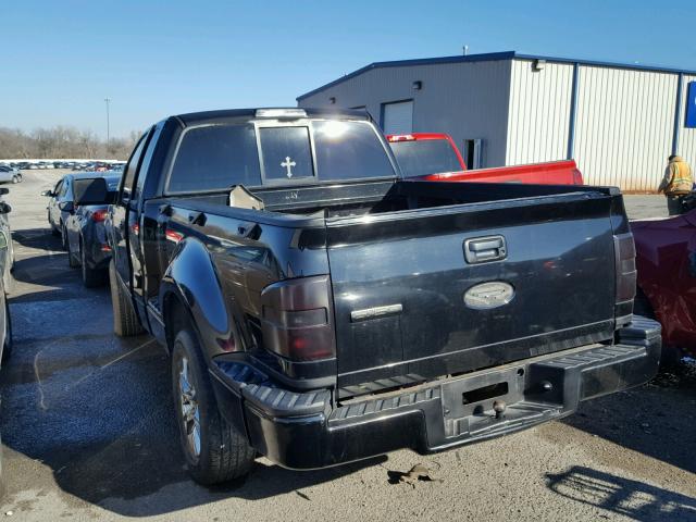 1FTRF02216KA93337 - 2006 FORD F150 BLACK photo 3