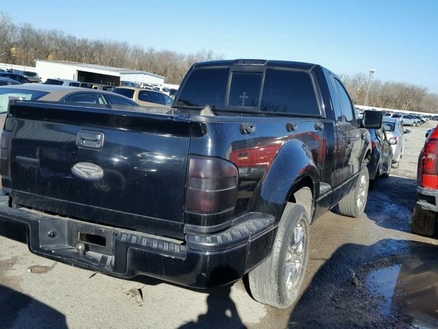 1FTRF02216KA93337 - 2006 FORD F150 BLACK photo 4