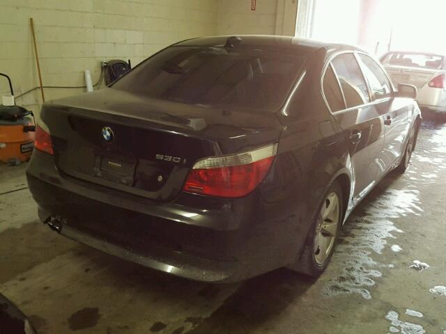 WBANE73537CM53221 - 2007 BMW 530 I BLACK photo 4