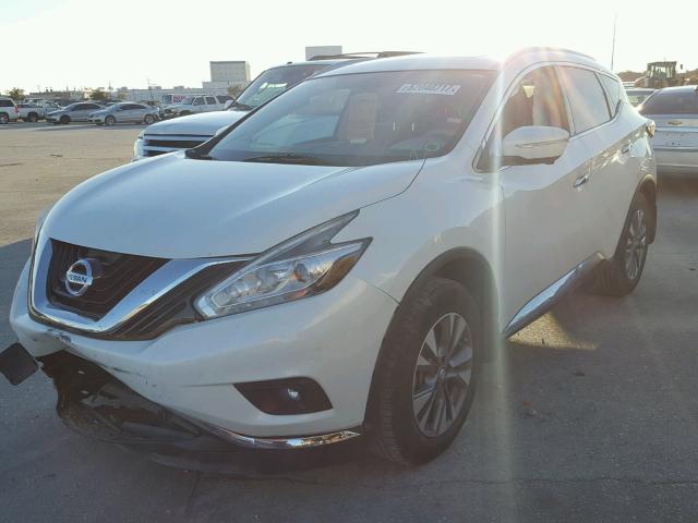 5N1AZ2MG5FN227303 - 2015 NISSAN MURANO S WHITE photo 2