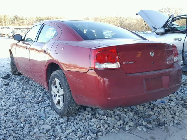 2B3CA4CD8AH287988 - 2010 DODGE CHARGER BURGUNDY photo 3