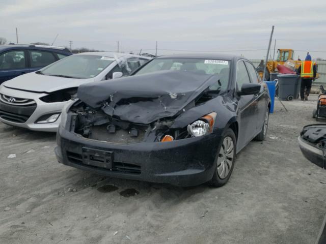 1HGCP2F35AA126275 - 2010 HONDA ACCORD LX BLACK photo 2