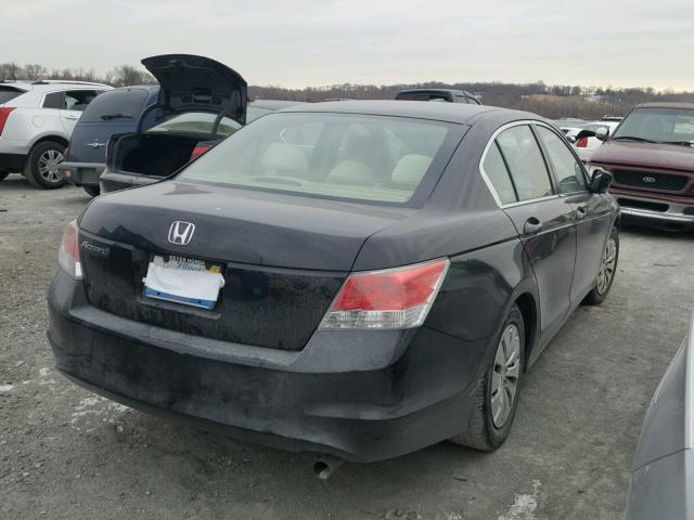 1HGCP2F35AA126275 - 2010 HONDA ACCORD LX BLACK photo 4