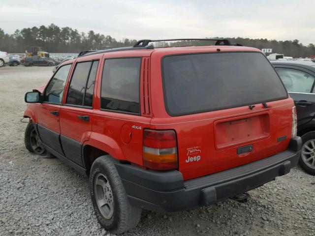 1J4GZ58S4VC629428 - 1997 JEEP GRAND CHER RED photo 3